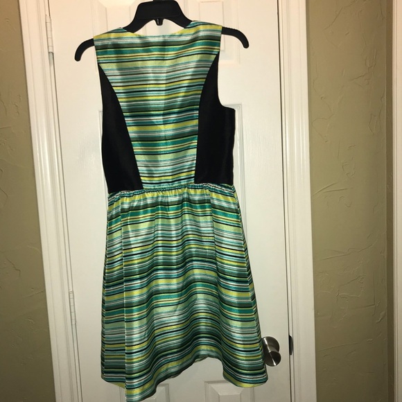 NWT Kensie Bead Stripe Fit & Flare Dress - Picture 5 of 6
